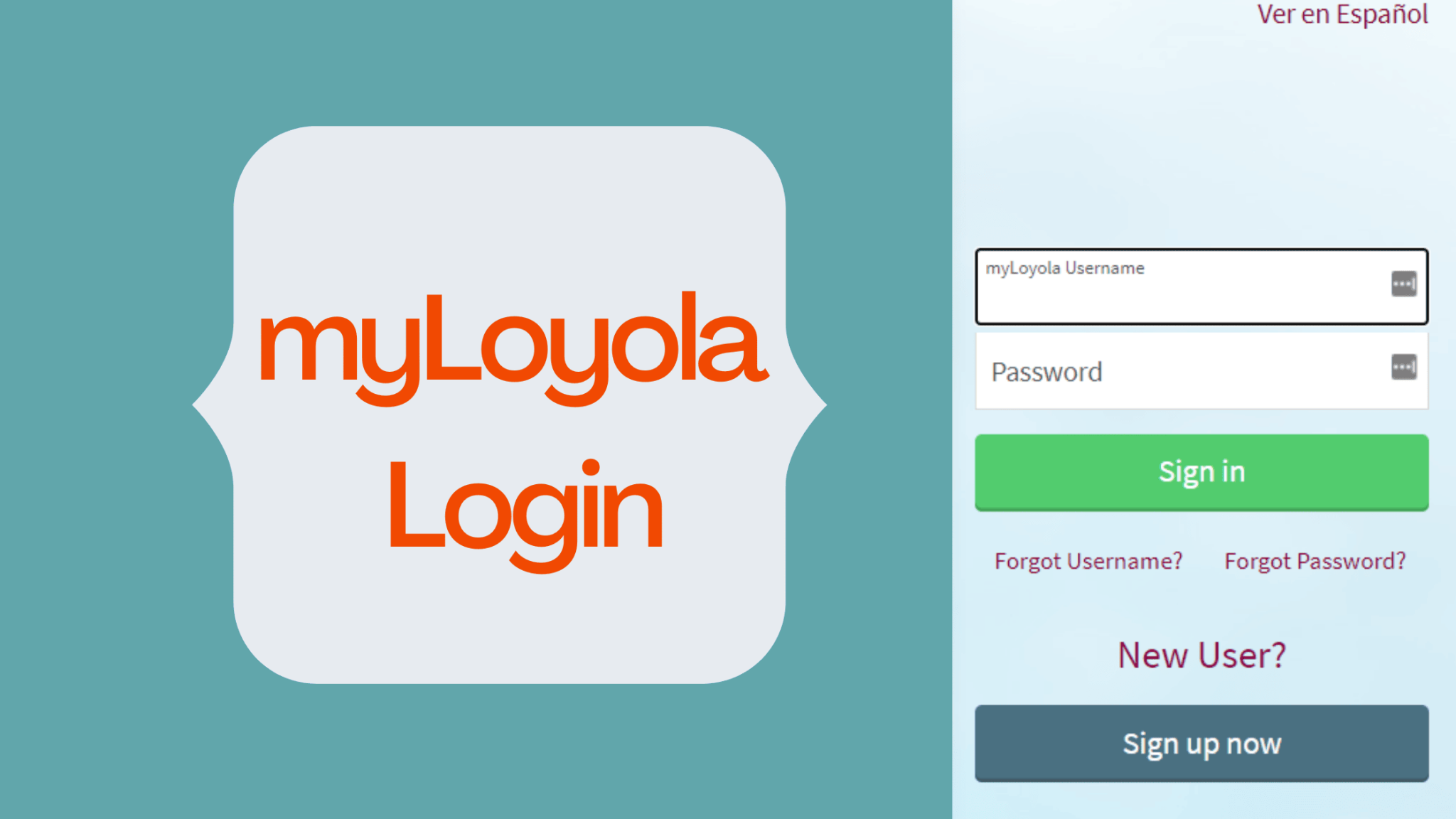 myLoyolaLogin myLoyola